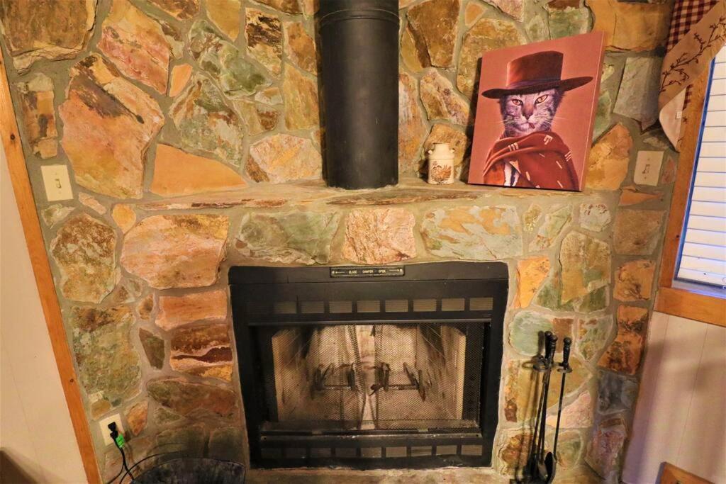 Amazing Cabin Fireplace And Stream #11 Helen Exterior photo